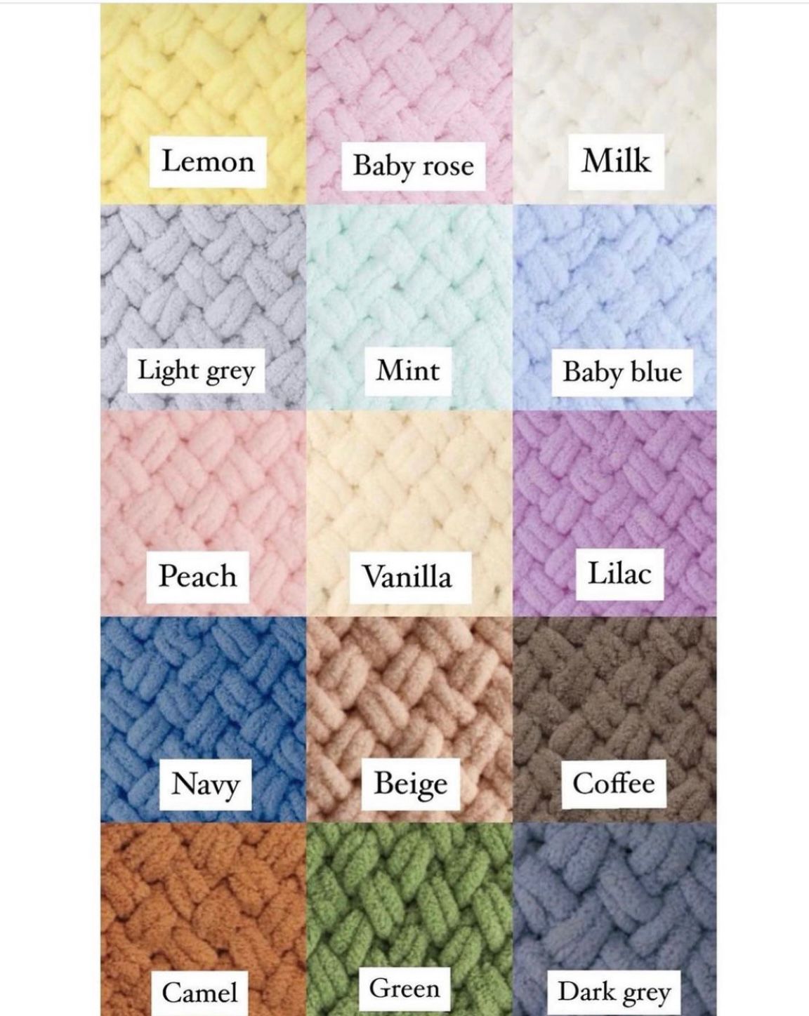 Newborn knitted puffy blankets
