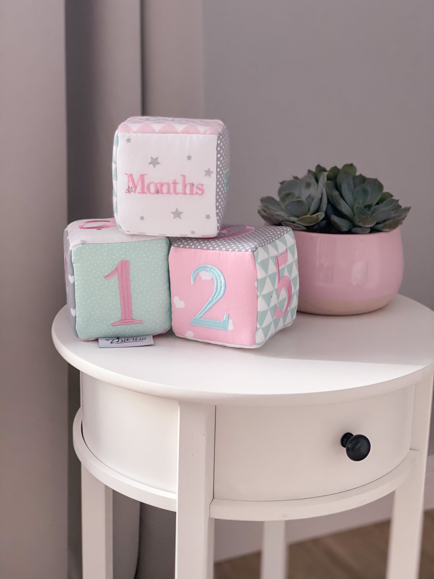 Baby milestone photo blocks