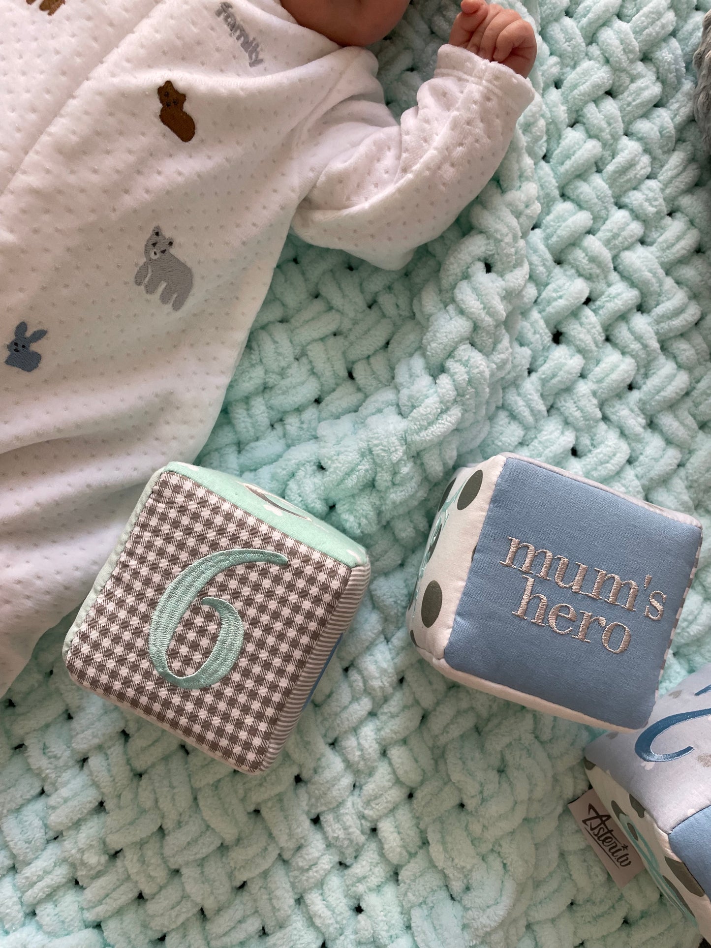 Baby milestone photo blocks