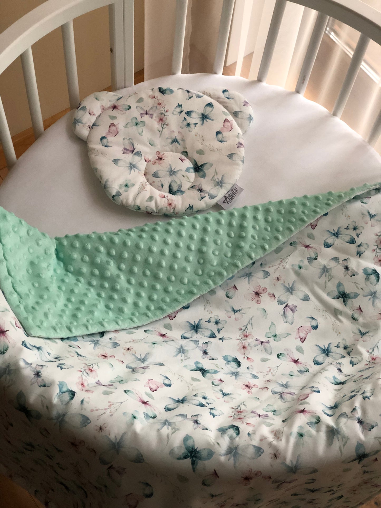 Fleece & Cotton children blanket "Butterflies"