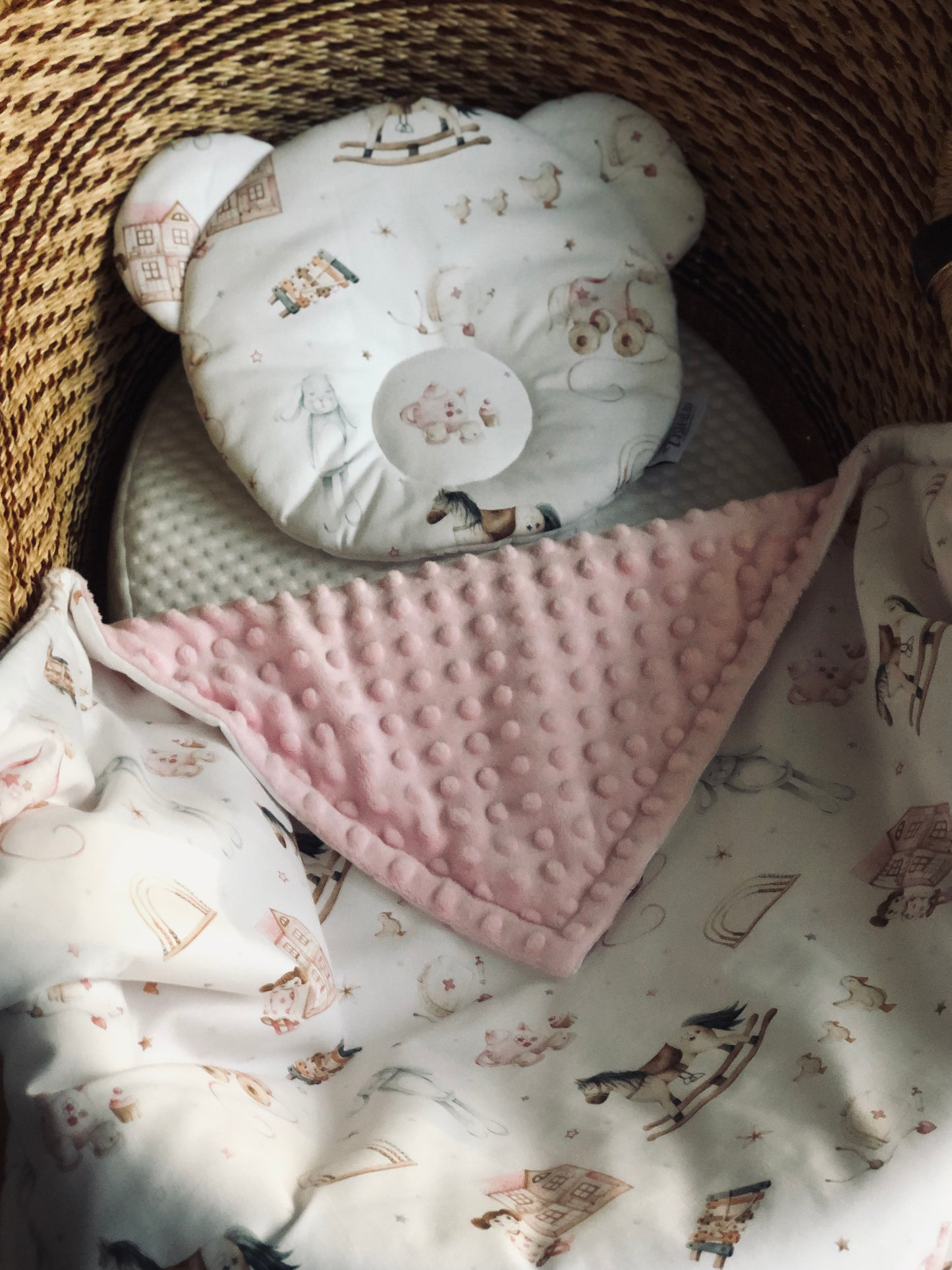 Fleece & Cotton children blanket "Toys for girls"