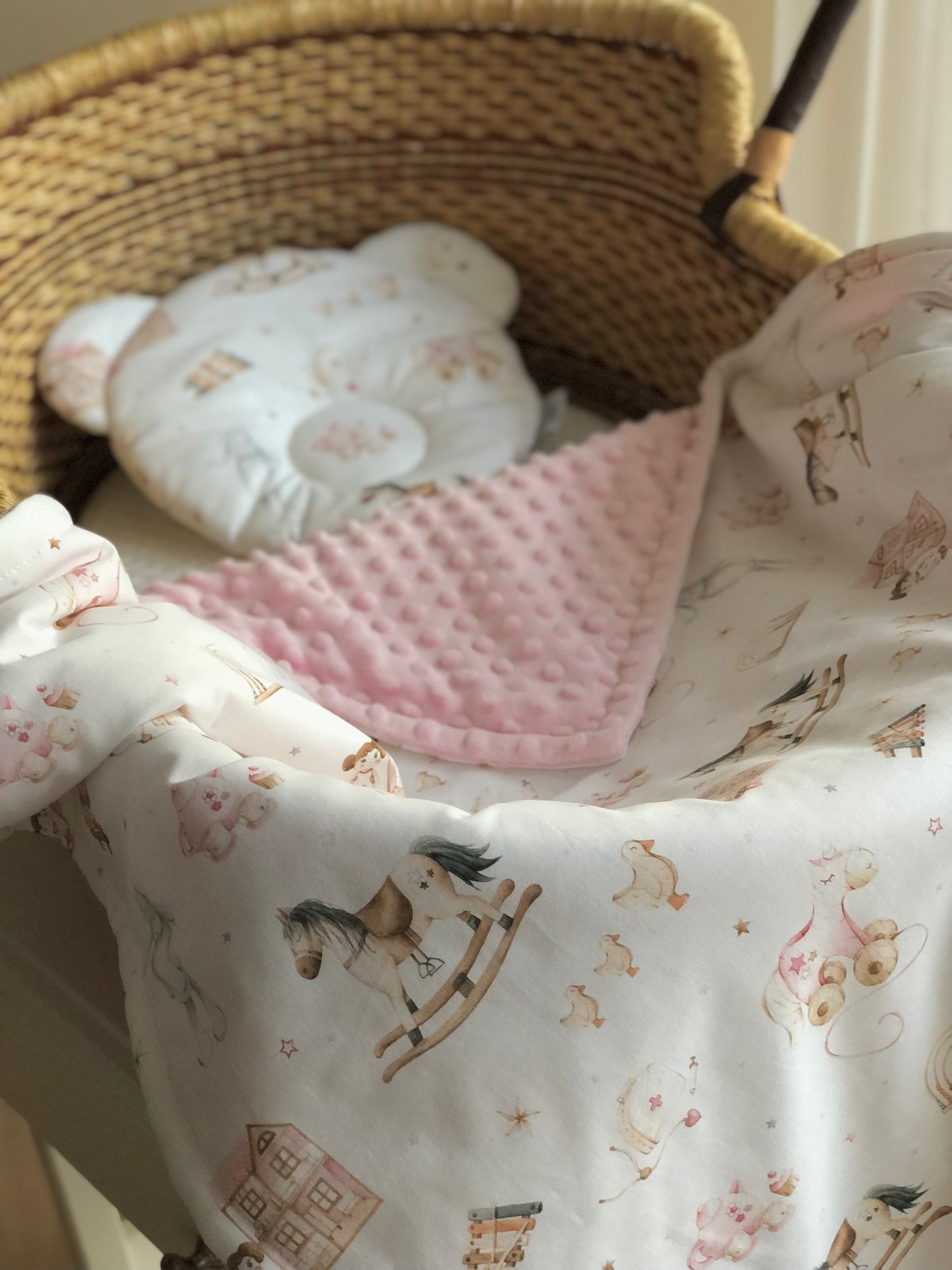 Fleece & Cotton children blanket "Toys for girls"