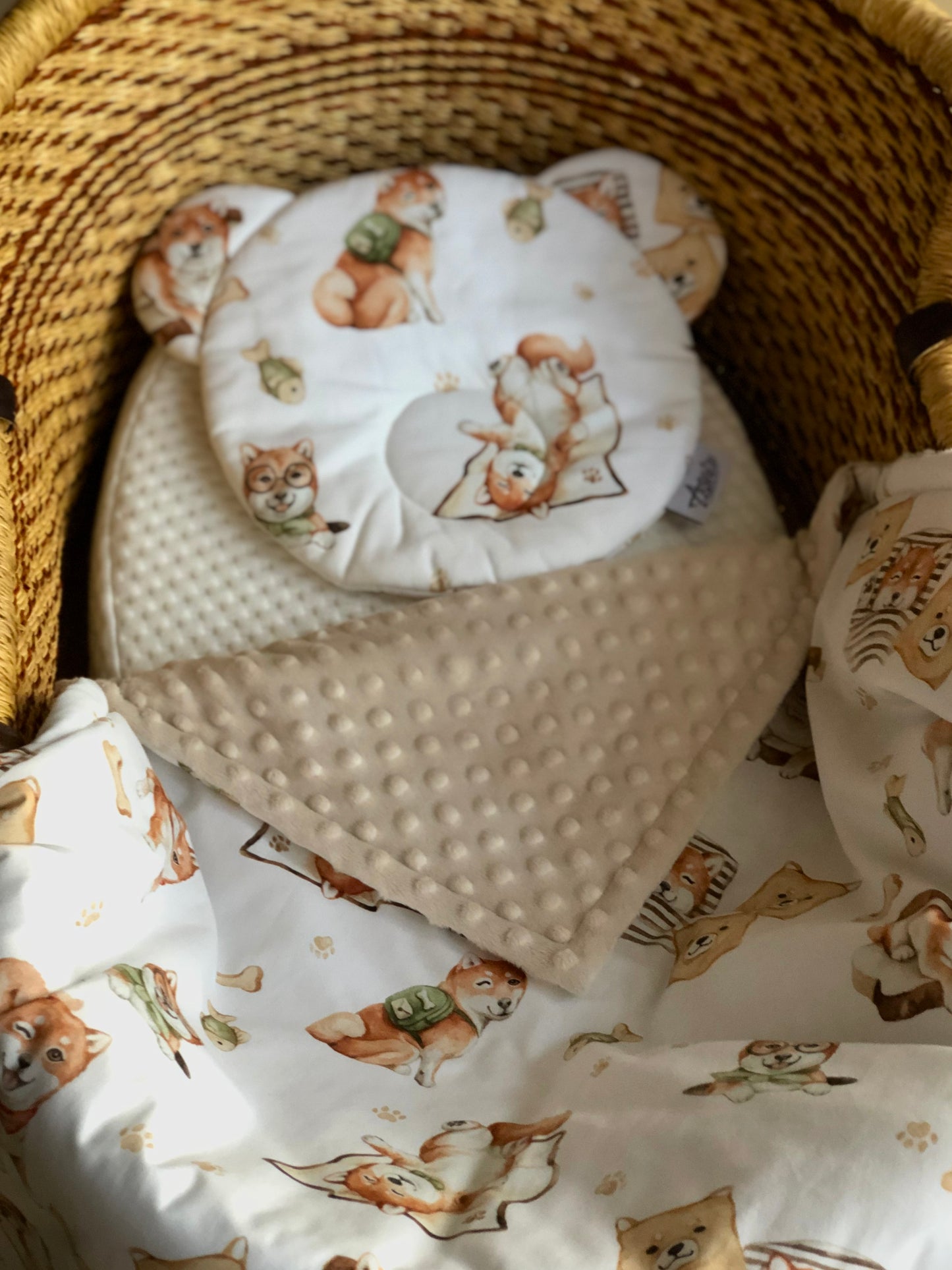 Fleece & Cotton children blanket "Siba inu dogs"