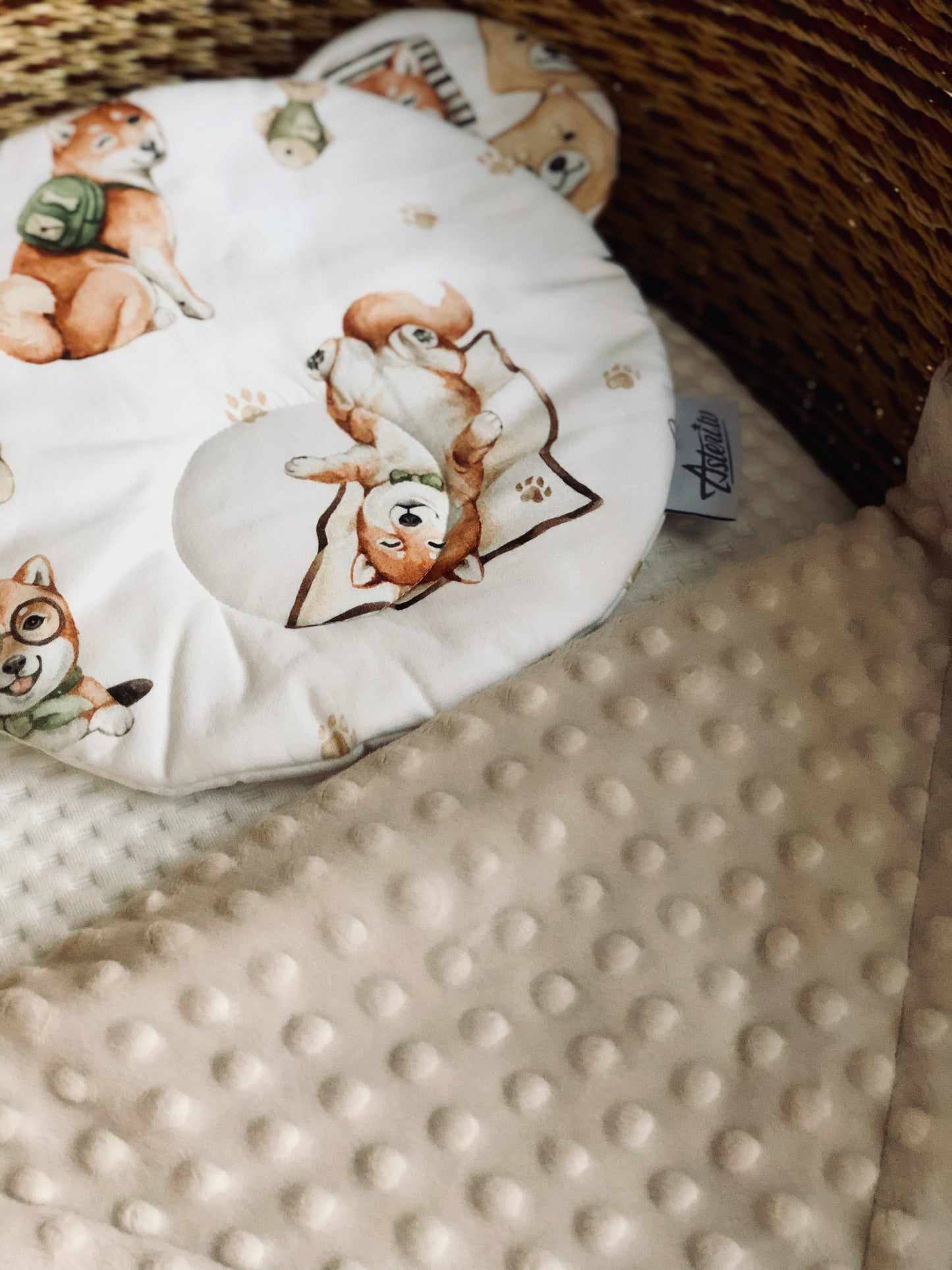 Fleece & Cotton children blanket "Siba inu dogs"