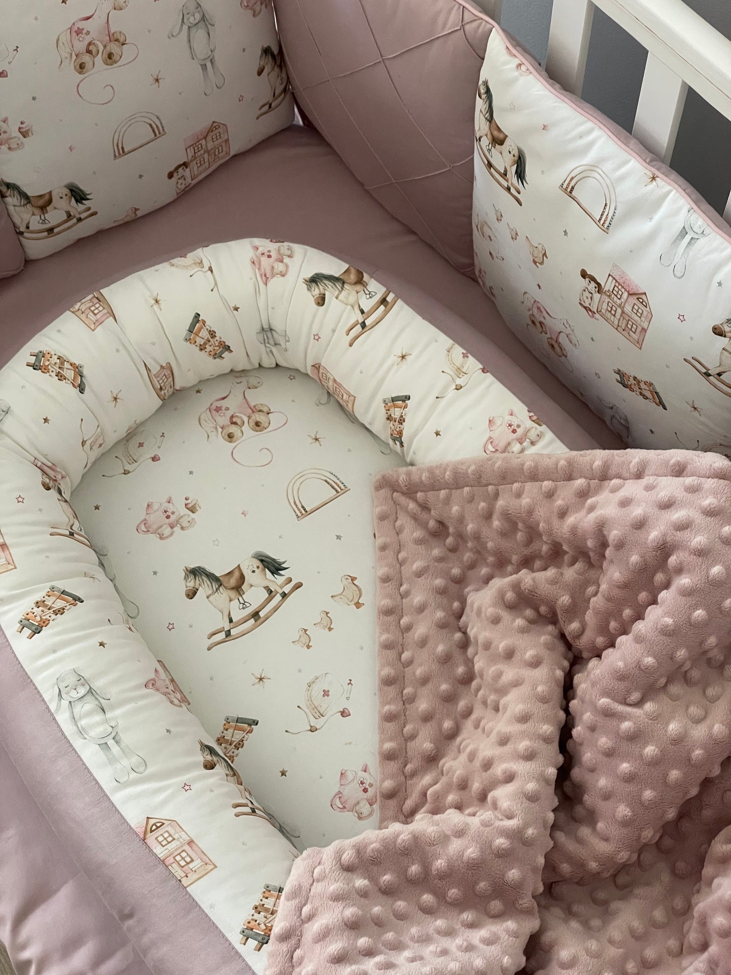 Fleece & Cotton children blanket "Toys for girls"