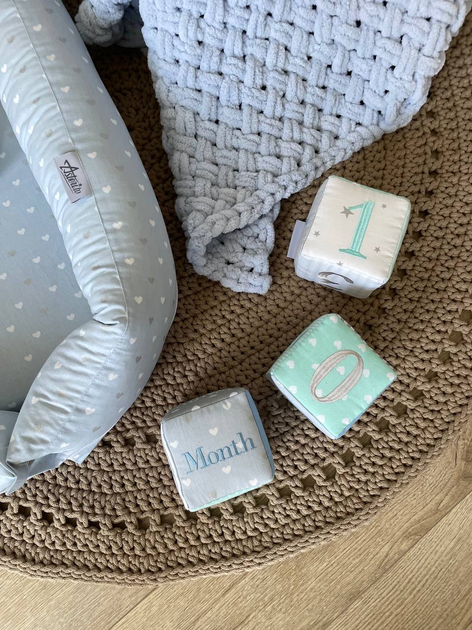 Baby milestone photo blocks