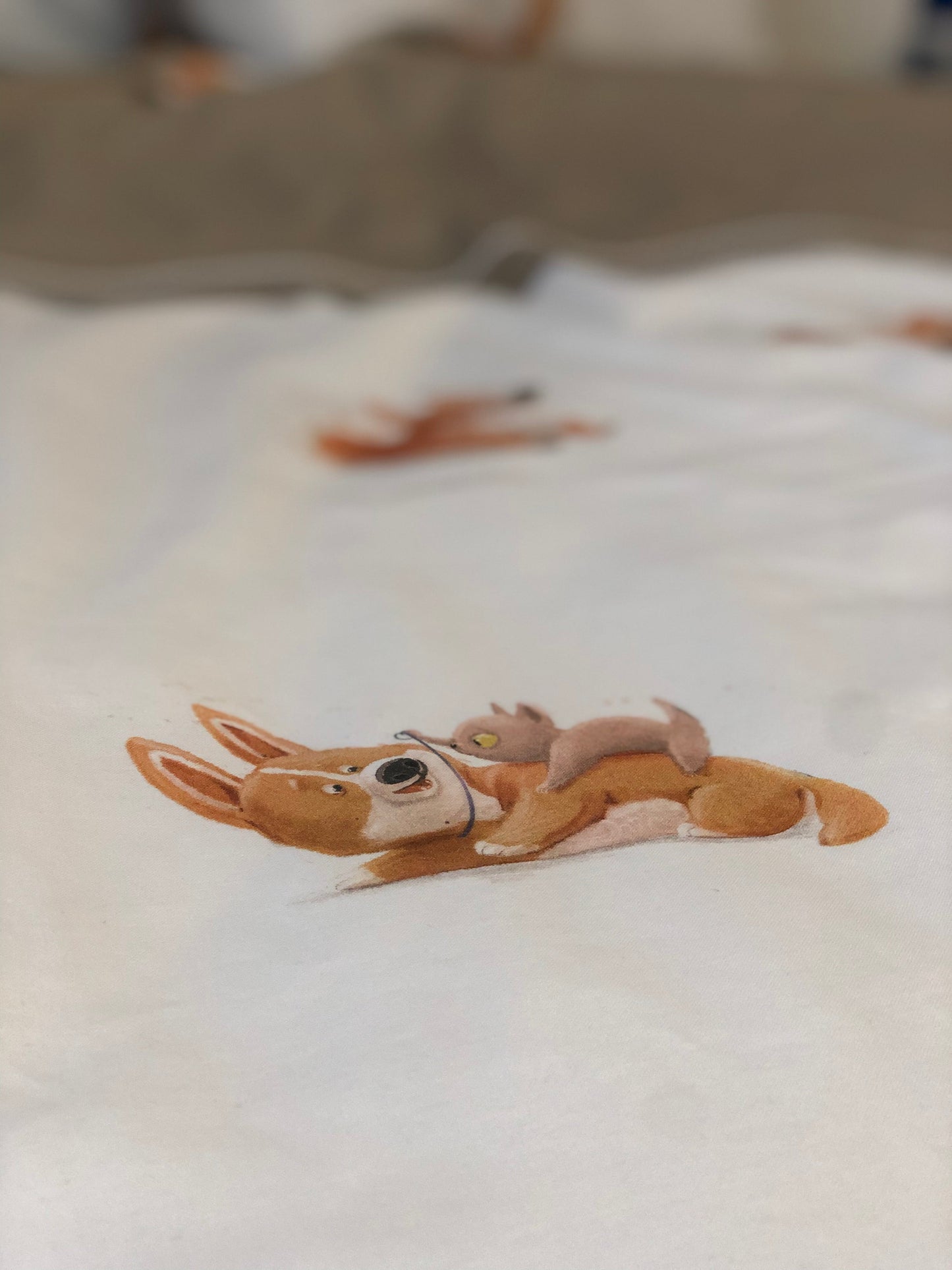 Gultas veļas komplekts "Corgi dogs"