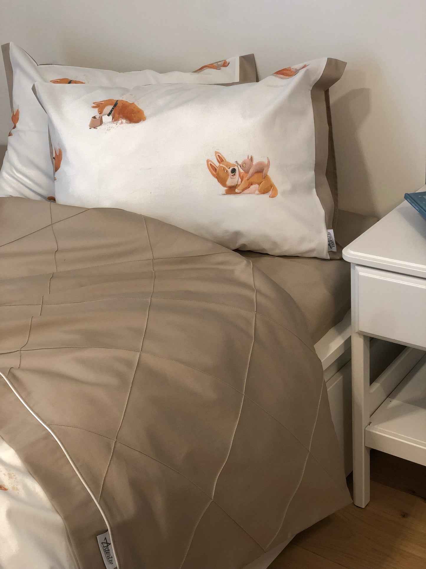 Duvet cover set "Corgi dogs"