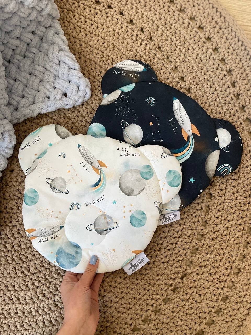 Fleece & Cotton children blanket "Space"