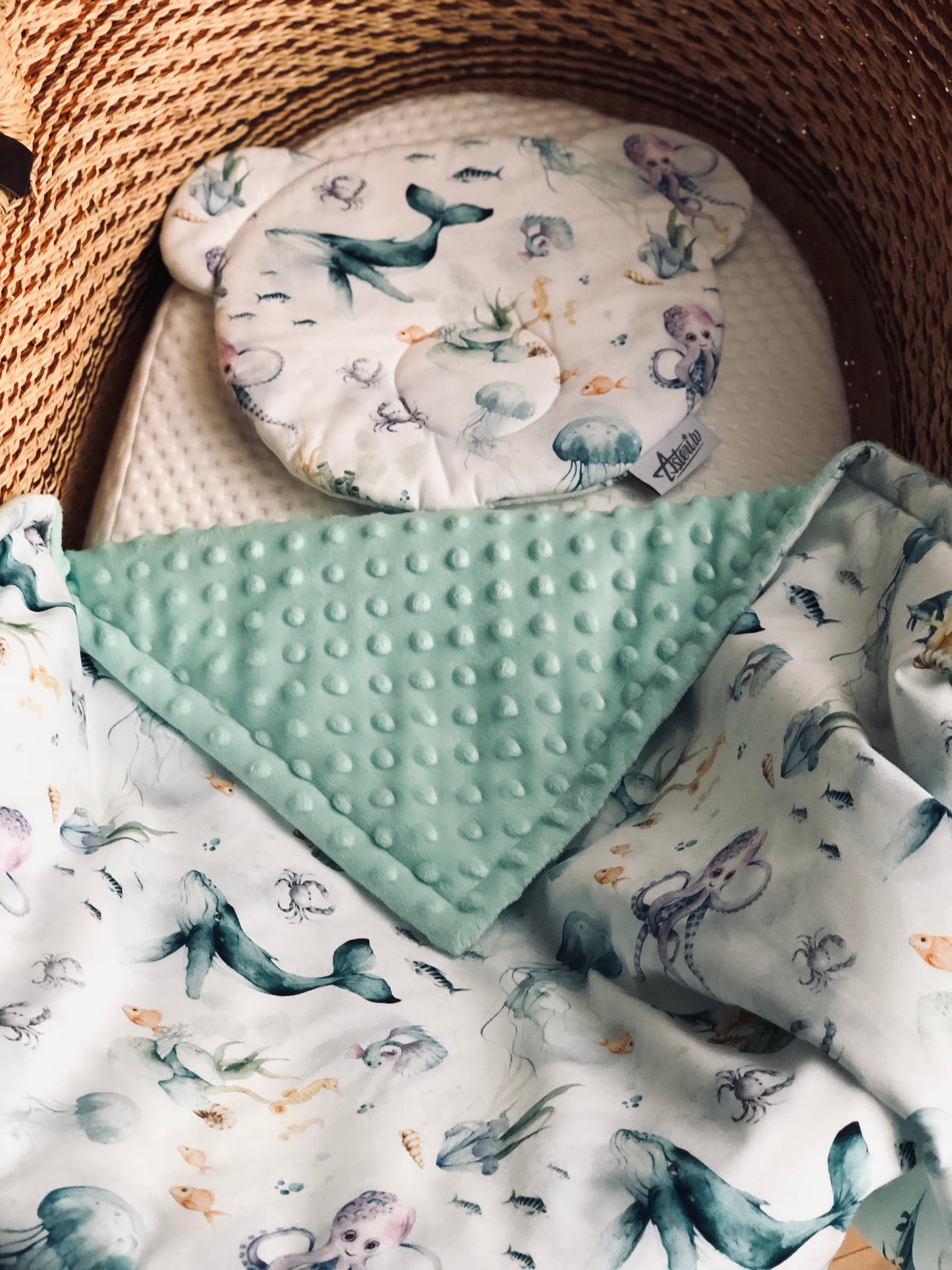 Fleece & Cotton children blanket "Ocean"