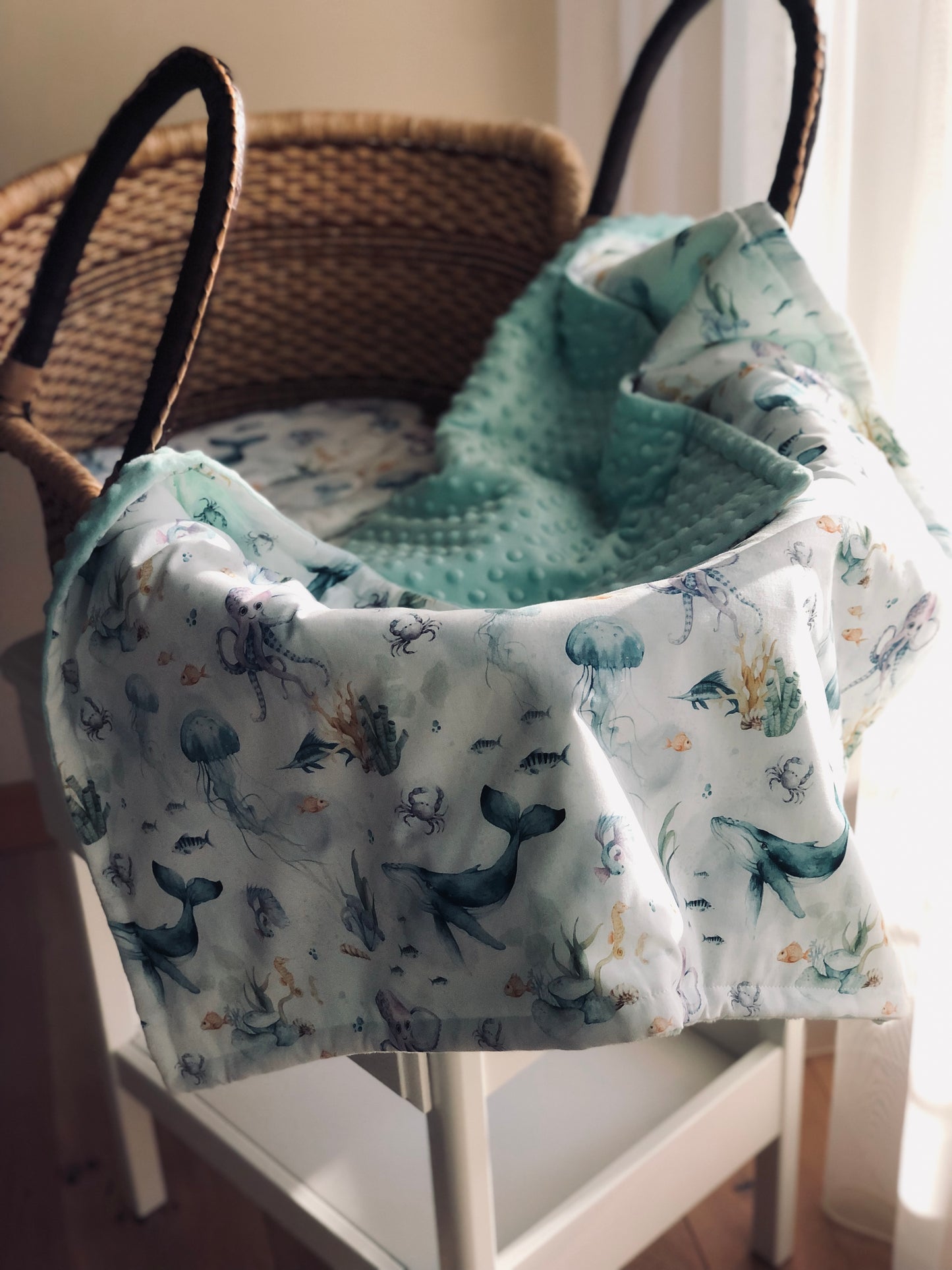 Fleece & Cotton children blanket "Ocean"