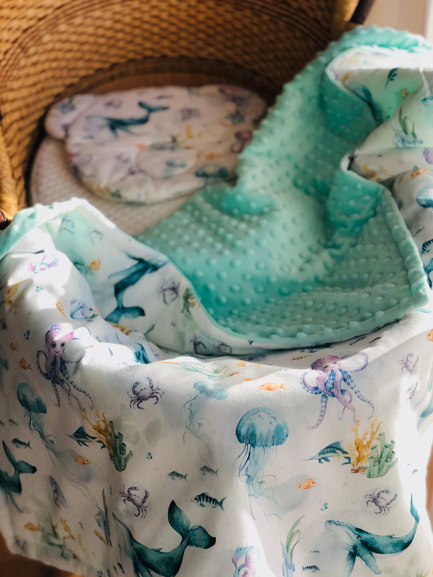 Fleece & Cotton children blanket "Ocean"