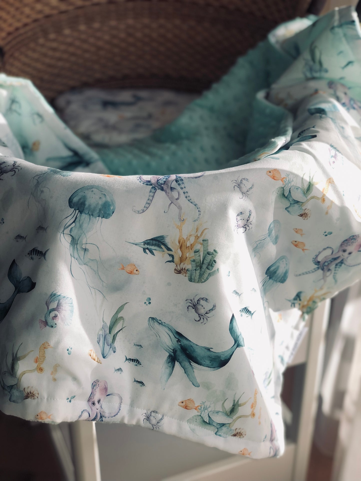 Fleece & Cotton children blanket "Ocean"