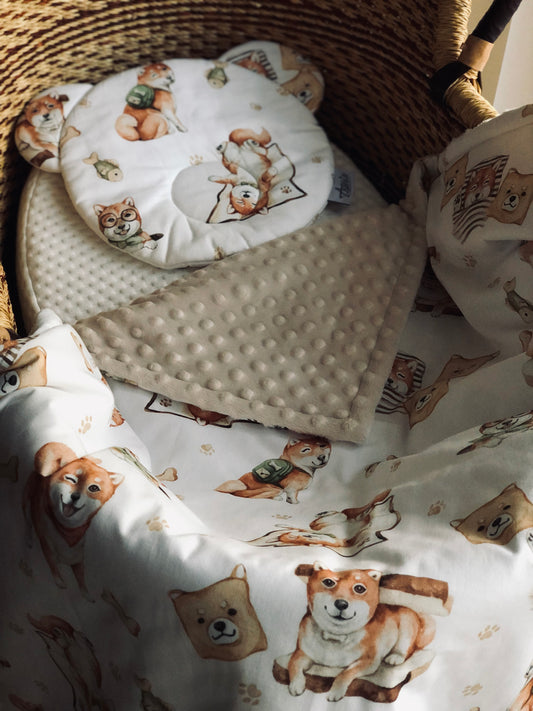 Fleece & Cotton children blanket "Siba inu dogs"