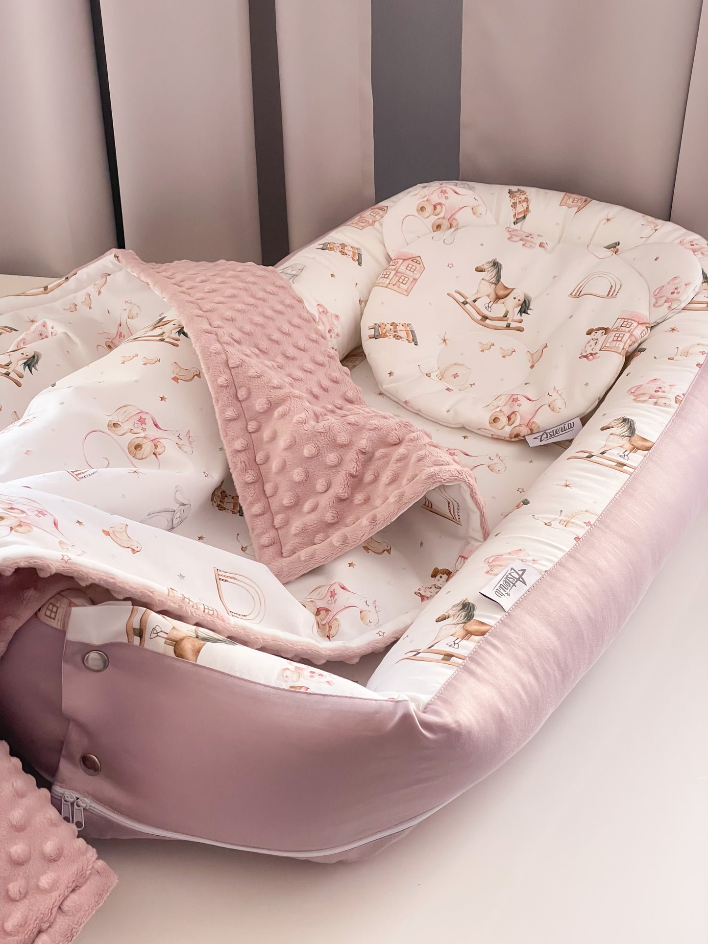 Flīsa un kokvilnas sega bērniem "Toys for girls"